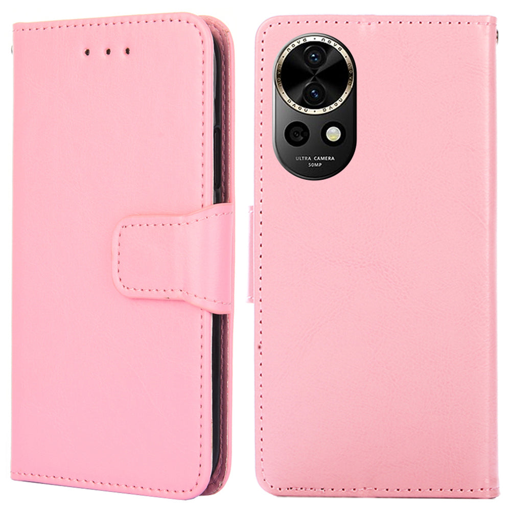 For Huawei nova 12 5G Wallet Case Magnetic Clasp PU Leather Stand Phone Cover For Huawei nova 12 5G Wallet Case Magnetic Clasp PU Leather Stand Phone Cover
